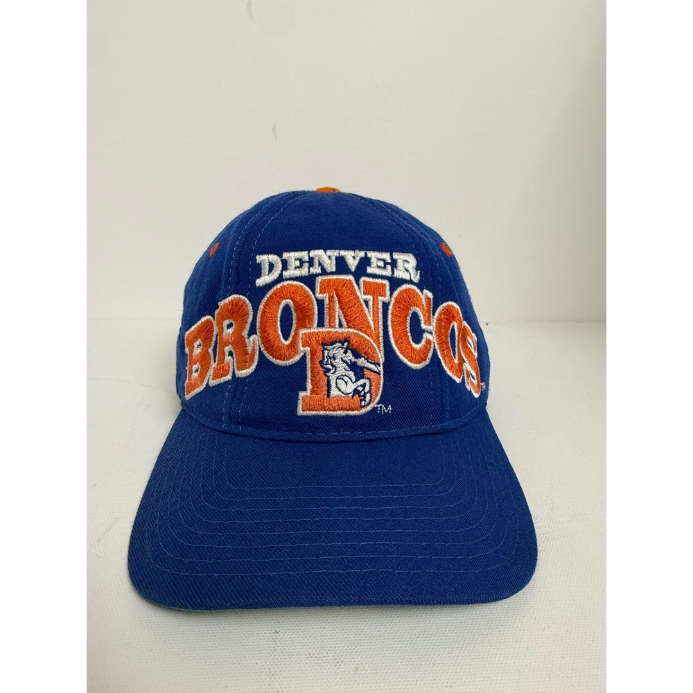 Vintage Starter Denver Broncos Hat‎ Snapback Blue Orange NFL Pro Line 90s Cap